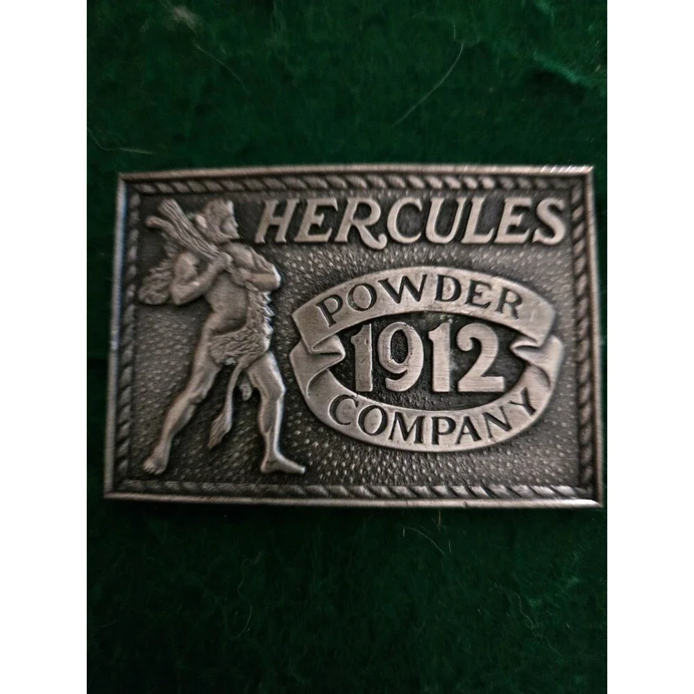 Vtg. 1977 Spec. Ed. Hercules Powder Company Belt Buckle (O-17)